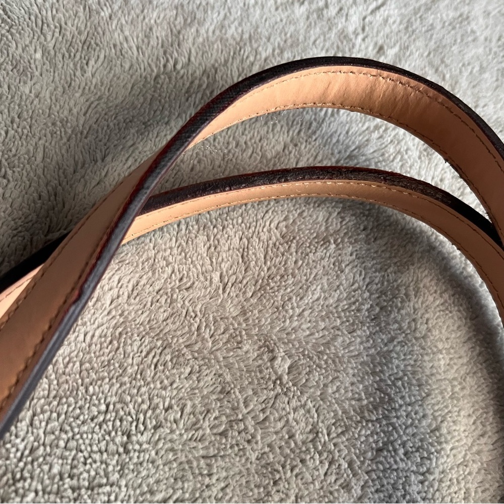 Kate Spade Grant Street Jules Tote Beach Stripe Grainy Vinyl Leather Bag Purse - Picture 11 of 17